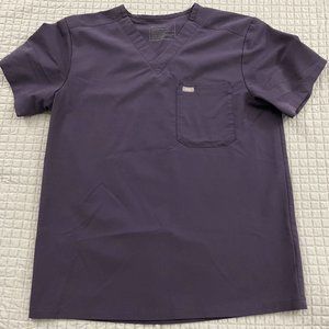 FIGS men's Purple Shadow Leon™ - Two-Pocket Scrub Top - L / Purple Shadow